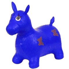 Прыгун детский, резиновый "Лошадь" (синий)