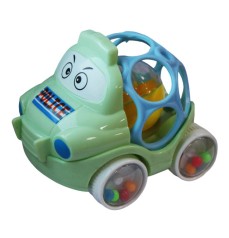 Машинка-брязкальце для немовлят м'ятна