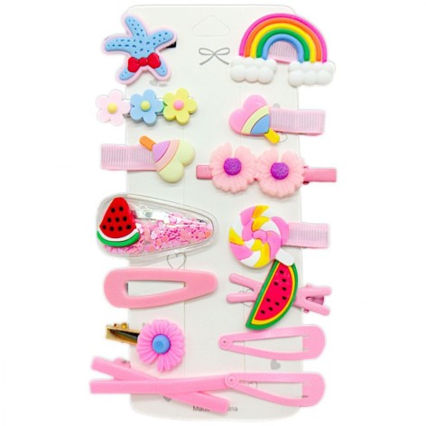 Набір шпильок, 14 штук, на аркуші.