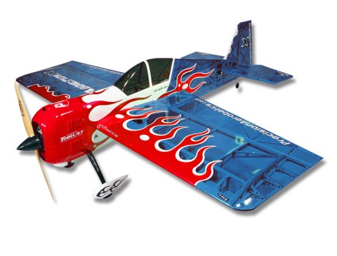 Самолет на радиоуправлении Precision Aerobatics Addiction X 1270мм KIT (синий)