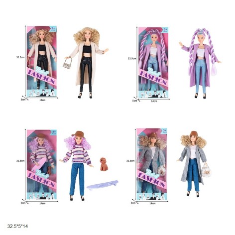 Кукла 29см ST55672-1/2/3/4 с аксесс.4в.кор.32,5*5*14 