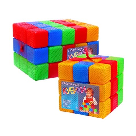Кубики Кольорові 45 елементів МОЗ