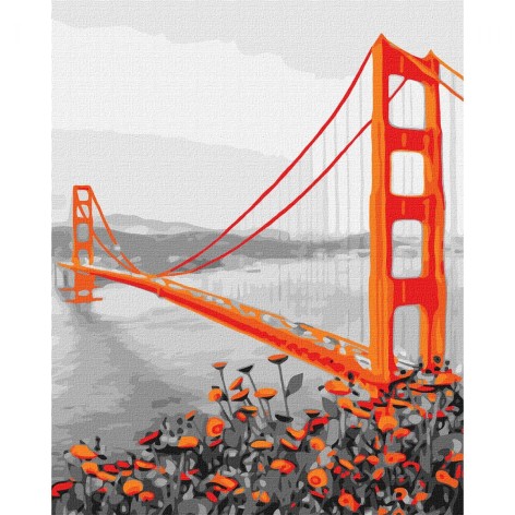 Набір для розпису по номерах "Мальовничий пейзаж" 40х50 см