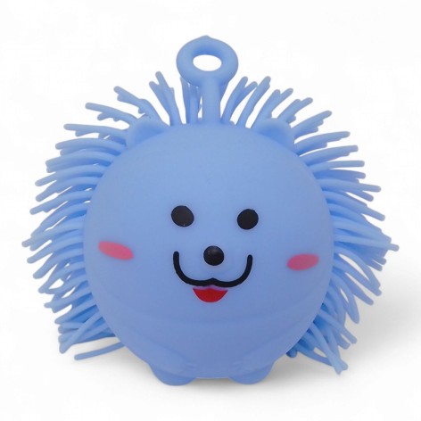 Іграшка-антистрес Їжачок силікон, світло (блакитний)