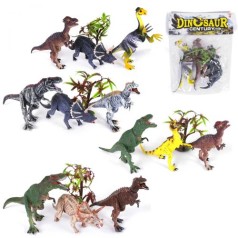 Набор резиновых динозавров, 3 фигурки
