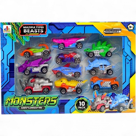 Набір машин (металопластик) "Динозаври"