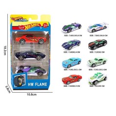 Набір машин 3 машинки, металопластик, 1:64, в кор. 