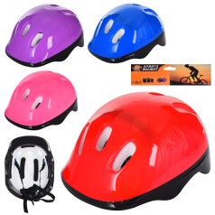 Шолом 26-20-13см,6 отворів,розмір середній,регул.ремінець,4 кольори,кул,24-34-13см /20/
