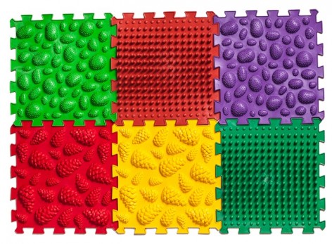 Масажний килимок Ортек Мікс Пазли 6 елементів