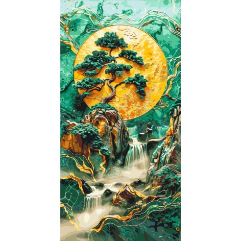 Картина по номерам с красками металлик 