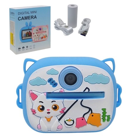 Фотоаппарат-термопринтер "Котик" (БЛАКИТНЫЙ)