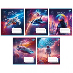 А5/36 кл. Yes Space fusion, тетрадь для записей 15 шт в уп. //