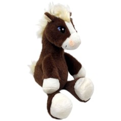 М'яка іграшка конячка, 28 см (КОРИЧНЕВА)