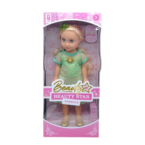 Кукла Страна игрушек "Beauty Star" 42 см зеленая