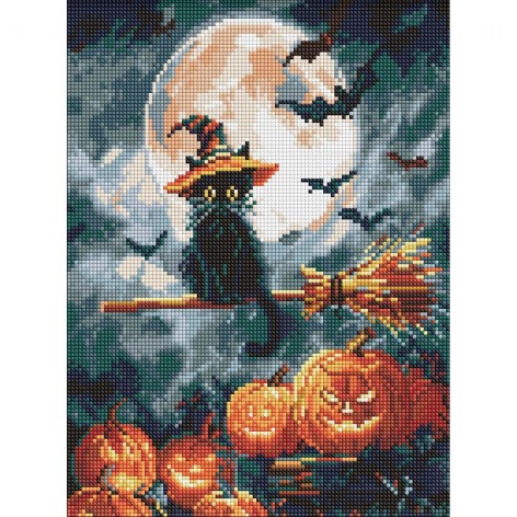 Алмазная мозаика "Маленький колдун" 30х40 см