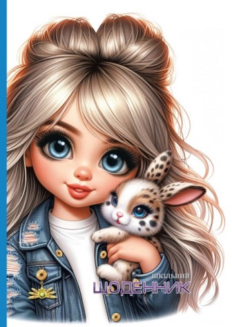 Щоденник шкільний з матовою ламінацією 165х240 мм 40 арк