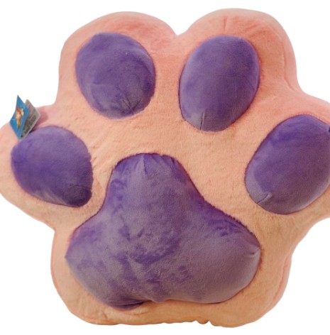М'яка іграшка Подушка лапка середня рожево-фіолетова, 45*47 см