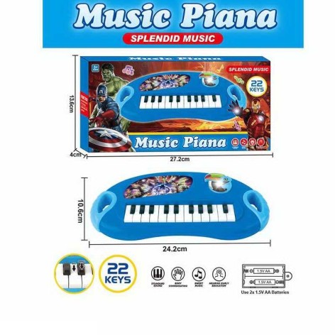 Піаніно звукові ефекти, 2 режими роботи, мелодія, звуки нот, в кор. 