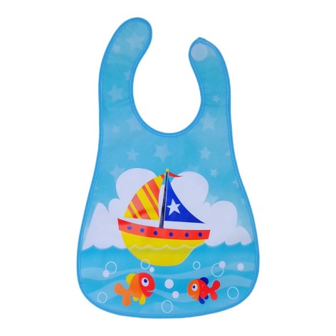 Слюнявчик на липучці, кораблик