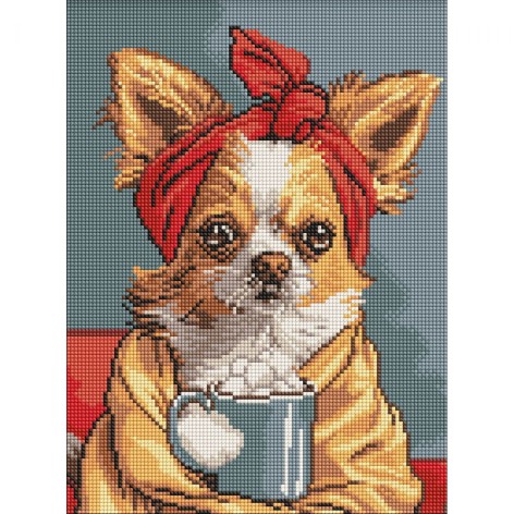 Алмазна мозаїка "Чудова кава" 30х40 см