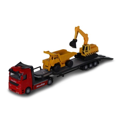 Ігровий набір - АВТОПЕРЕВІЗНИК (автоперевізник, самоскид, екскаватор, акс.)