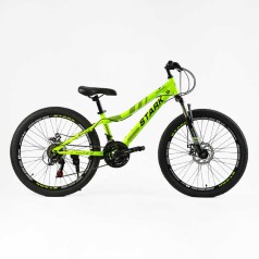 Велосипед Спортивний CORSO STARK 24" дюйми рама сталева 12``, 21 швидкість SAIGUAN, зібран на 75% /1/