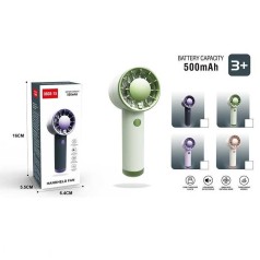 Вентилятор акумулятор: 3.7 V/500mAh, USB, 3 режими роботи, низький рівень шуму, в кор., МІКС ВИДІВ /120/