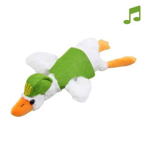 М'яка іграшка "Гусь патріот", музичний, 38 см