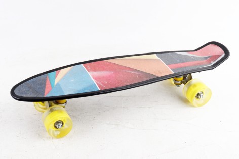 УЦЕНКА 20% Скейт Пенни борд Best Board, 8 видов, колеса PU светящиеся, d=6см /8/