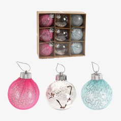 Новорічні ялинкові прикраси A-Toys Набір 9 штук (C67515)