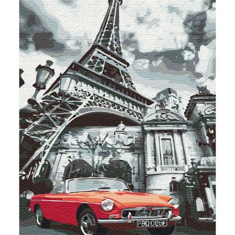 Картина за номерами: Червоний колір Парижа