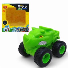 Антистрес машинка тягнучка Goo Jit Zu (салатовий носоріг)