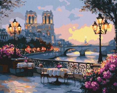 Картина по номерам - "Французский пейзаж" ©art_selena_ua, 40х50см