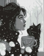 Набор с алмазной мозаикой Утренний покой Ideyka 40х50 см AMO8002