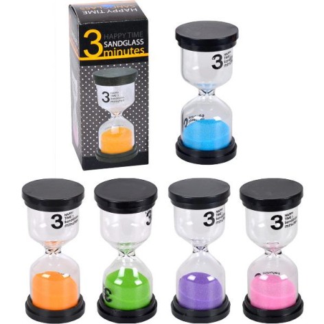 Песочные часы на 3 мин. стекло 4,5*9,5см X2-03