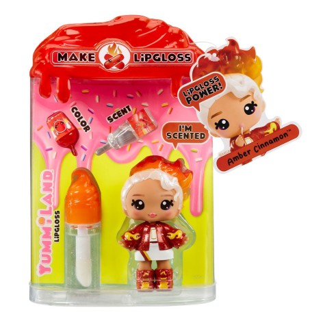 Игровой набор с куклой и блеском для губ YUMMILAND (ЯМИЛЕНД) S2 – КОРИЦА АМБЕР