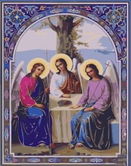 Набор для росписи по номерам Святой Троицы Strateg размером 40х50 см (GS1119)