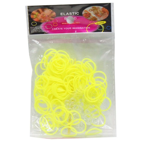 Гумки для плетіння, жовтий (3 набори)