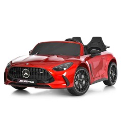 Машина M 6315EBLRS-3(24V) (1шт) р/к 2,4G, 2мотори320W, 1акум24V10AH, EVA, USB, SD, BLUETOOTH, MP3, шкіра, світло, музика, фарб.червоний