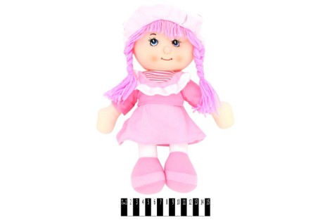 Лялька м'яка музична в капелюсі 3 види 36*21 см