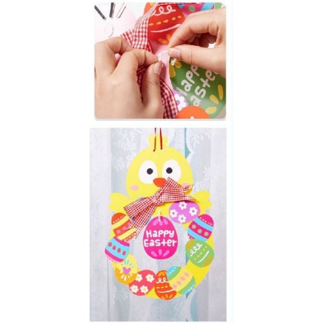 Сделай сам "Пасхальный венчик" без клея и ножниц