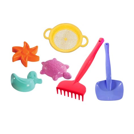 Песочный набор желтый, 6 эл.