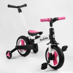 Велосипед-трансформер Best Trike колеса PU 10'', родительская ручка, съемные педали /1/