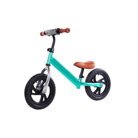 Велобег арт. BB1256 стальной,колеса EVA 12'' бирюзовый