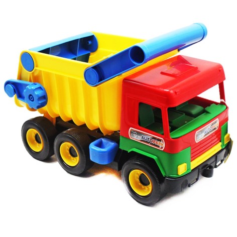 Самосвал Middle truck, красный+желтый