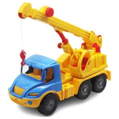 Машинка Автокран Магирус (голубая)