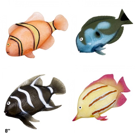 Рыбка Гонконг A029P тянучка 8'' 4в.4цв./10/180/18шт.в кор.