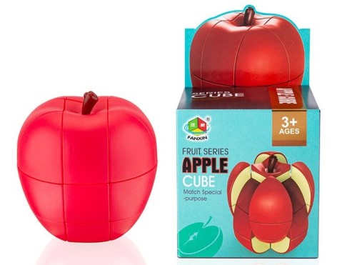 Кубик логіка Яблуко в коробці 7,5*7,5*8,5 см
