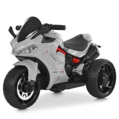Мотоцикл M 6266EL-11 (1шт) 1*12V4,5AH, 2*35W, BLUETOOTH, USB, TF, EVA, музика, світло, шкіра, сірий
