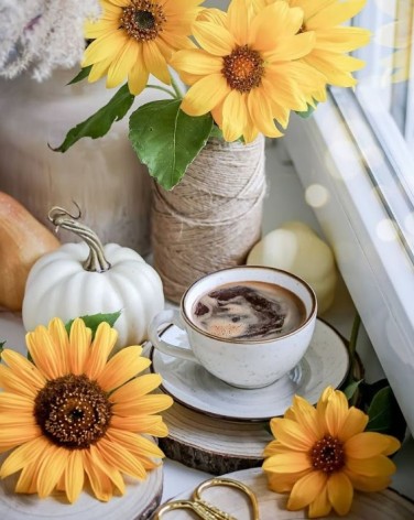 Набір для творчості алмазна картина Натюрморт на підвіконні Strateg розміром 30х40 см (HEG86097)